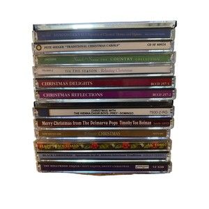 Lot of 14 Christmas Holiday Music CDs Various Artists and Genres